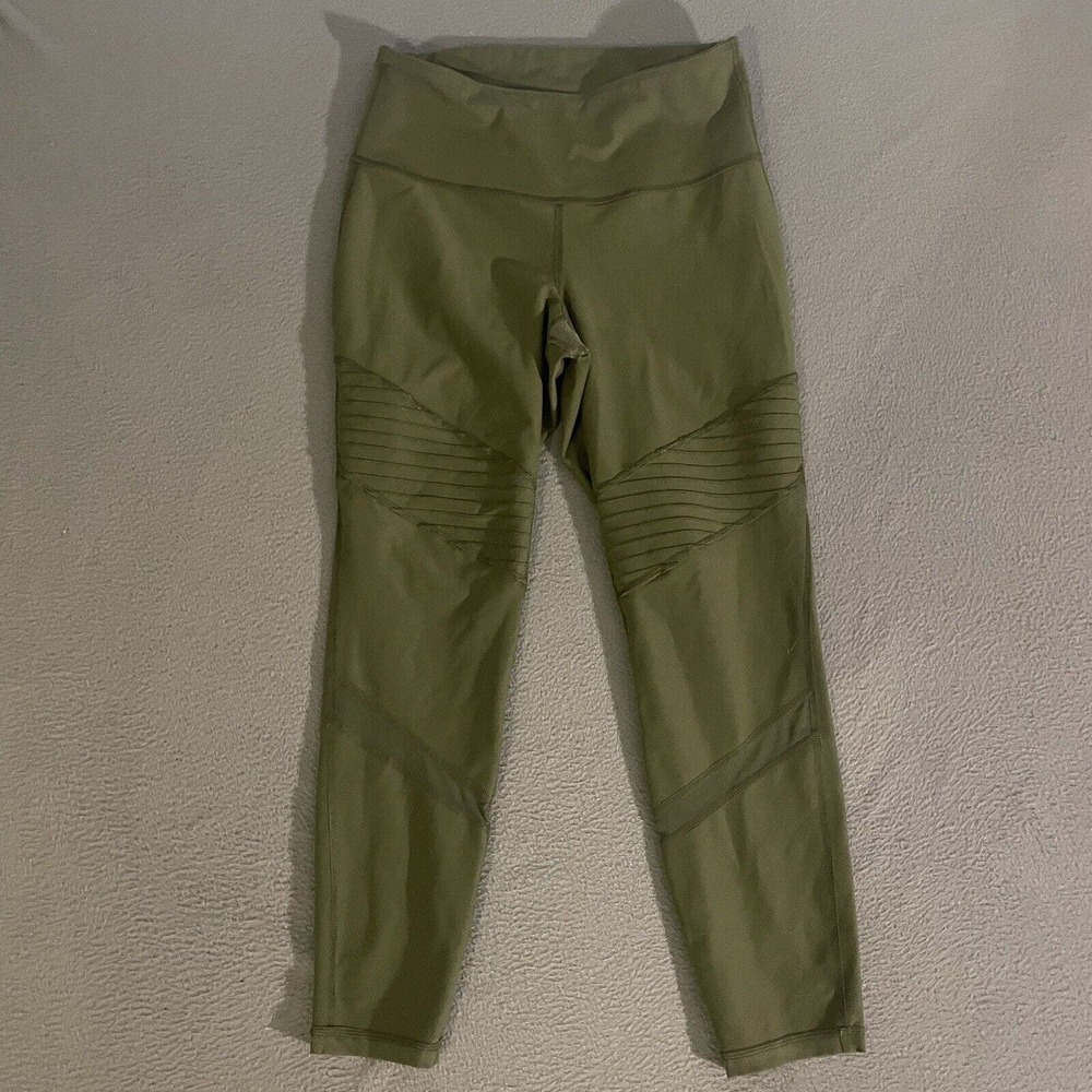 Old Navy Active Leggings Women's Small Pull On Compression‎ Green Fitted